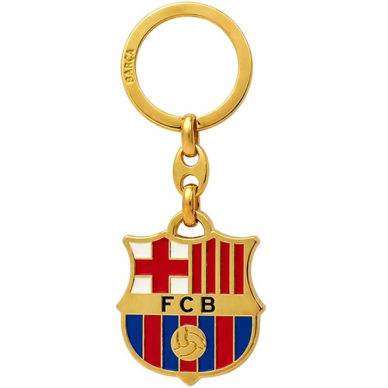 FC Barcelona original coat of arms keychain licensed złoty póló B6006