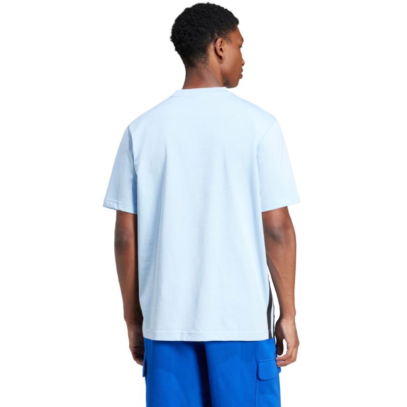 Adidas Men's Essentials 3 Stripes T-shirt blue 2xs póló