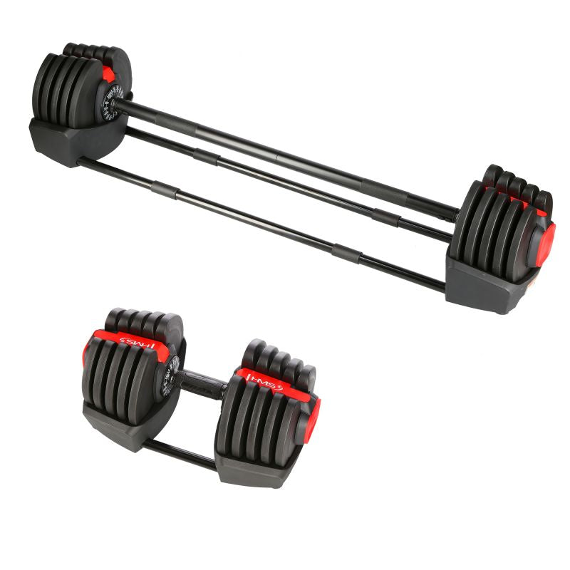 HMS SGR40 PRO SET 2in1 adjustable dumbbell set 43.5 kg csuklópánt 17-57-072