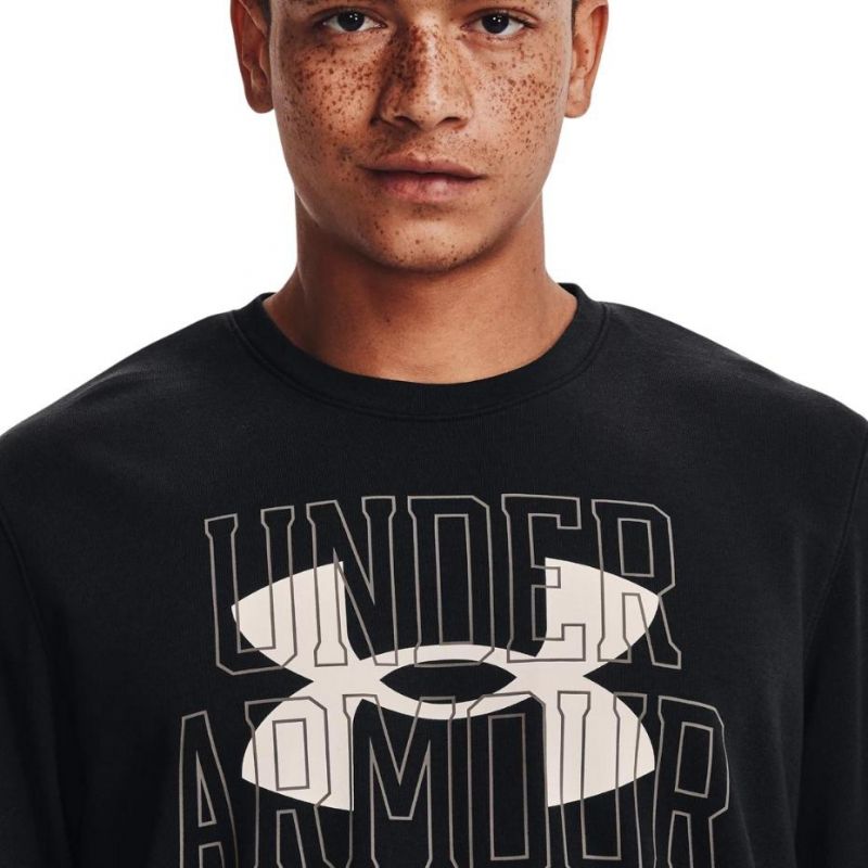 Under Armour Armor UA Rival Terry Logo Crew M 1370391 001 sweatshirt Pulóver