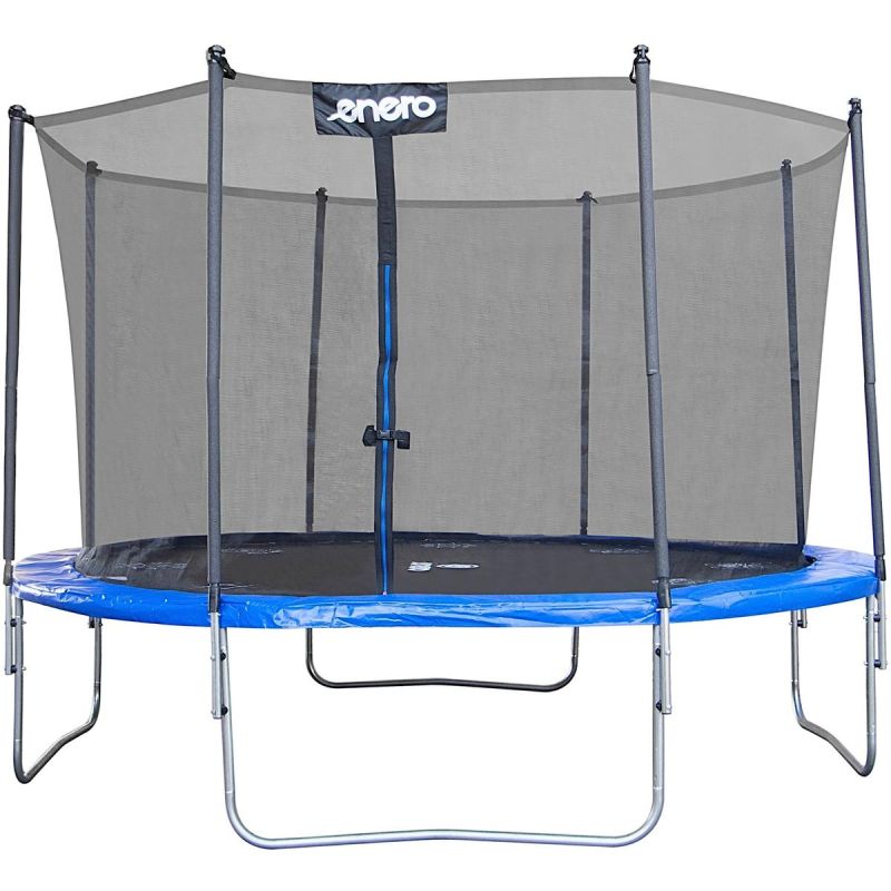 Enero Foldable Garden Tramppoline With Inner Net 12ft 366cm fekete furniture