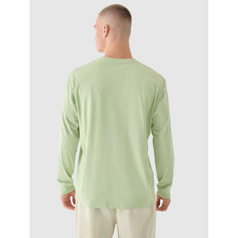 Men's oversize longsleeve with print 4F 4FRAW24TLONM502-44S hosszú ujjú póló
