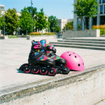 NH10907 4in1 ROLLER SKATES WITH EXTENDED HOCKEY BLADES TINTS PINK SIZE M (35-38) NILS EXTREME rózsaszín görkorcsolya