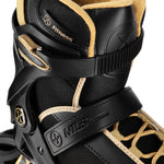 Nils Extreme ARMOUR roller skates black and gold size arany görkorcsolya