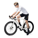 Rockbros 15200025 Short Sleeve Cycling Jersey Size XXL - White biały \ xxl póló