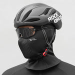 Rockbros Fleece Bicycle Balaclava - Black czarny balaclavas