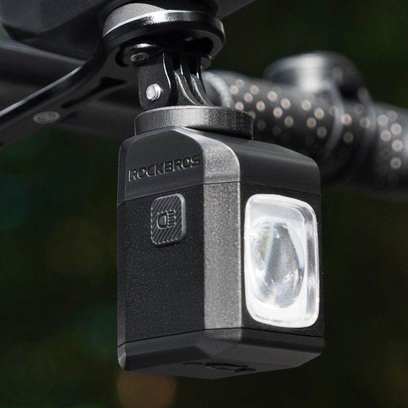 Rockbros M8 front bike light with remote control 10m rechargeable 4000 mAh - black