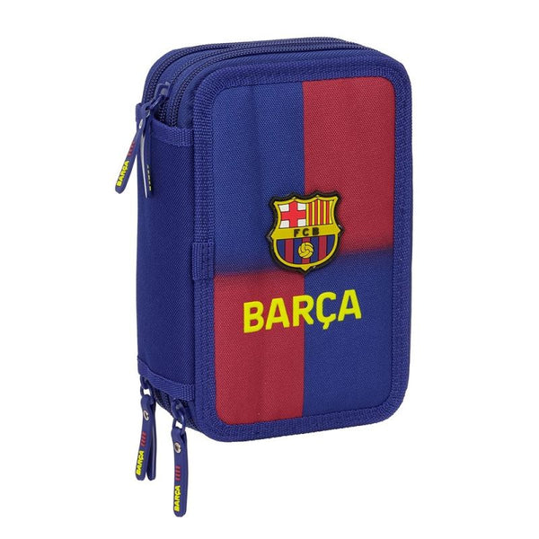 Inny Pencil case with equipment FC Barcelona triple filled pencil case 36 PCS 412529857 Rajongói termék