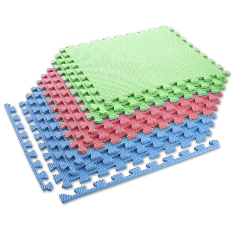 One Fitness Multipack MP10 puzzle mat green-blue-red 9 pieces 10 mm piros edzőfelszerelés 17-63-082