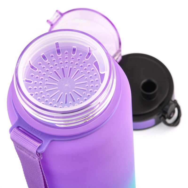 Meteor Bottle 1000 ml purple/blue uniw water bottles, training equipment