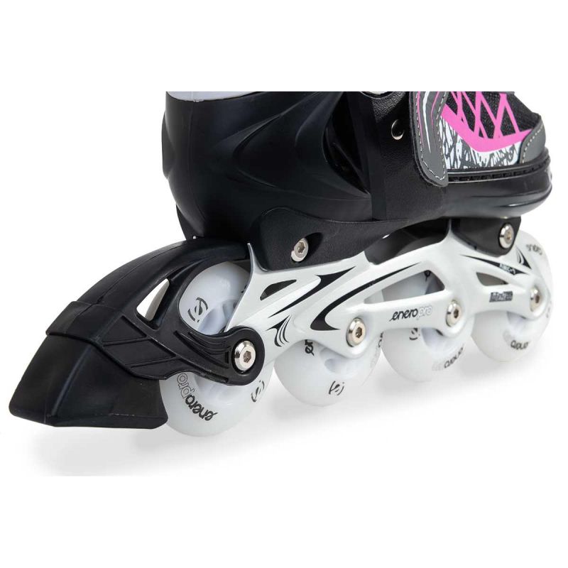 Enero Roller Skates-Roller Skates-Ice Skating 4in1 Pro Led 30-33 Pink-Gray szürke skates, roller skates