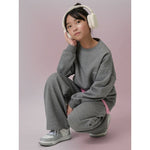 Girls' loose sweatshirt without hood 4F