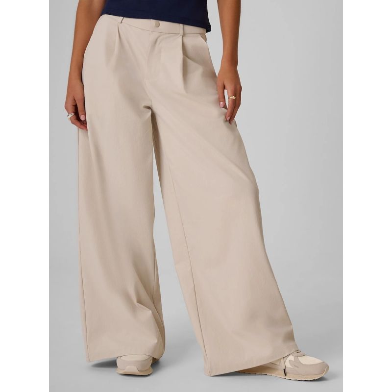 Women's wide leg trousers 4F