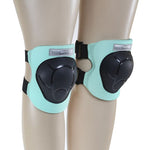 Nils Extreme Protectors Set Black and Mint H210 Size fekete protectors and knee pads, sets