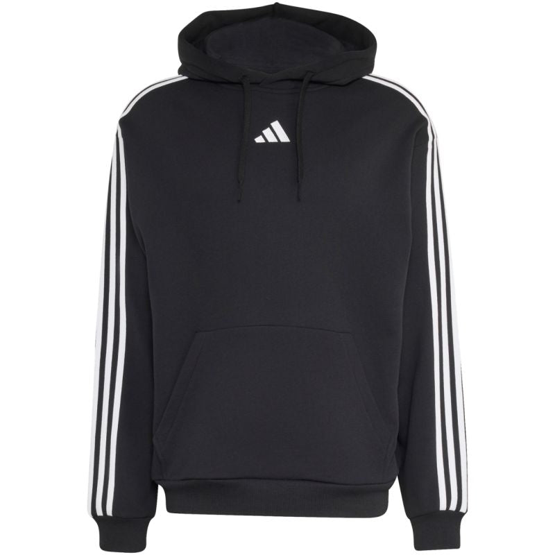Adidas Men's Essentials 3-Stripes French Terry Hoodie Black fekete kapucnis pulóver KY6605