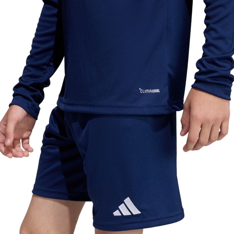 adidas Entrada 26 Long Sleeve Jersey Navy Blue KF5877 104cm hosszú ujjú póló