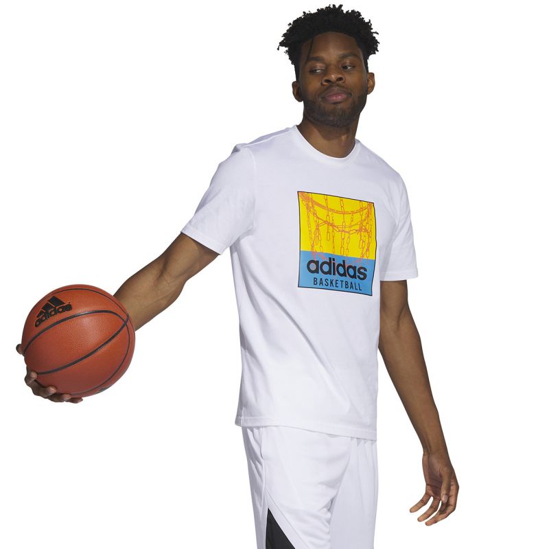 adidas Chain Net Basketball Graphic Tee M IC1861 Póló