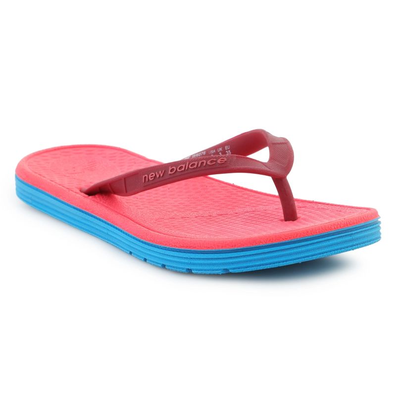 New Balance Women`S Pro Thong Flops Blue/Maroon/Pink