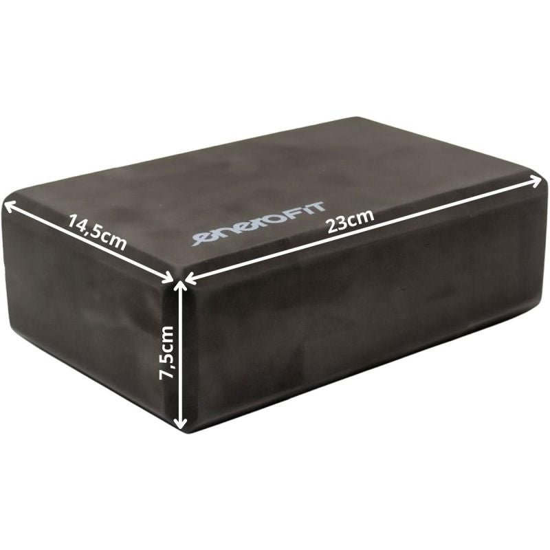 Block Cube For Exercise Yoga Pilates Fitness Black Enero Fit