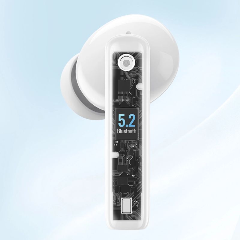 head Ugreen HiTune T3 Active WS106 Wireless Bluetooth 5.2 TWS ANC Headphones - White biały computers and accessories
