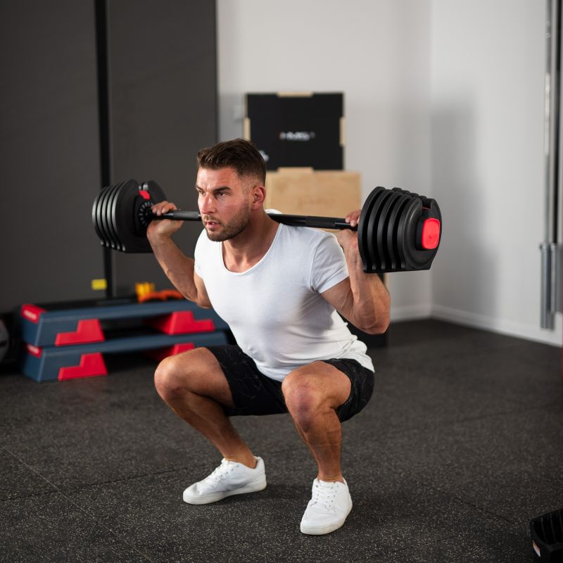 HMS SGR40 PRO SET 2in1 adjustable dumbbell set 43.5 kg csuklópánt 17-57-072