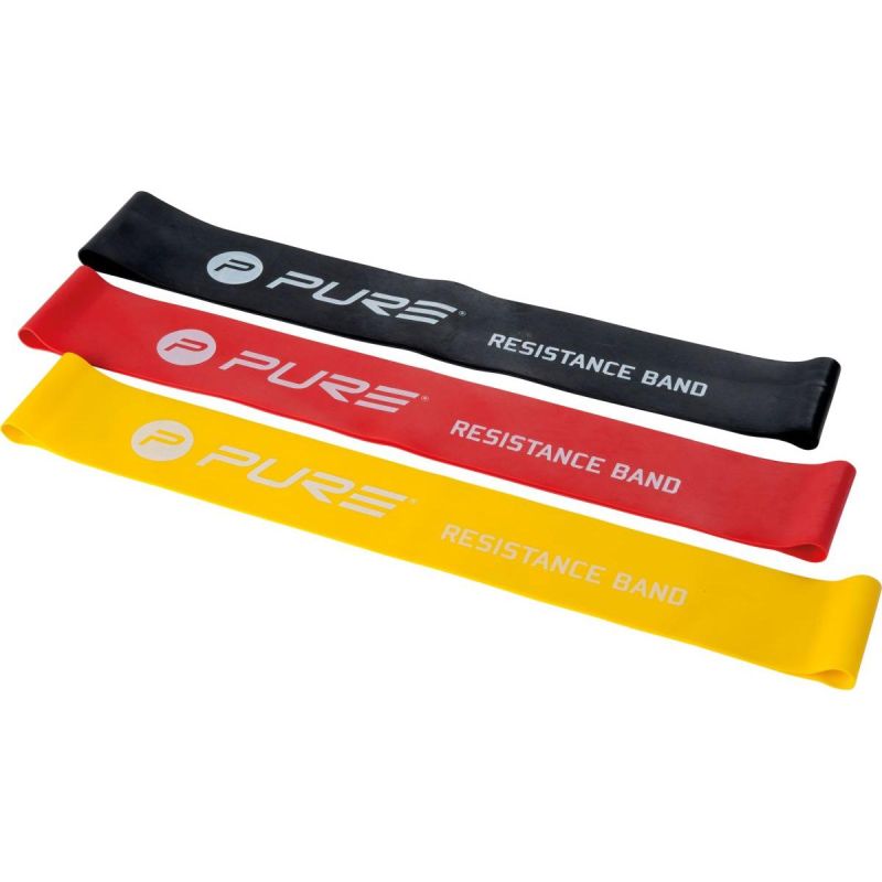 Pure 2 Improve Set Of Fitness Crossfit Mini Bands 3 Pcs fekete sets