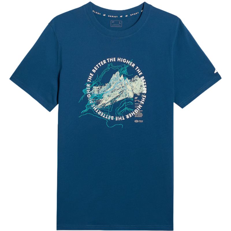 4F Men's T-shirt M2822 sea 46S zöld póló