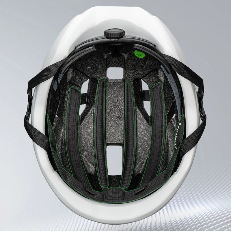 Rockbros LK-15 Carbon Fiber Bike Helmet 58-62cm - Light Gray szary helmets, lights