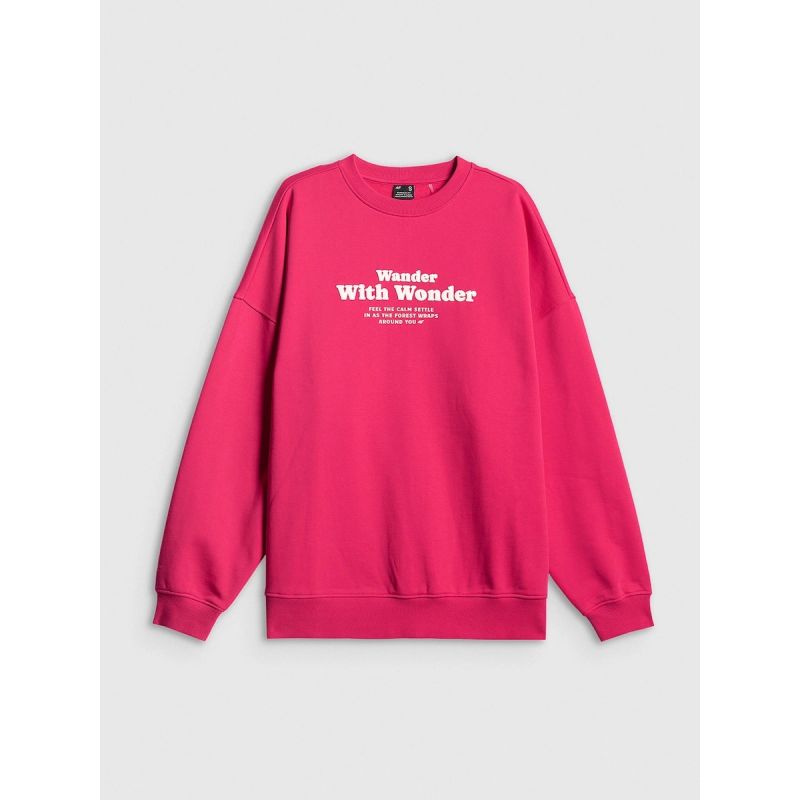 Women's oversize sweatshirt without hood 4F
