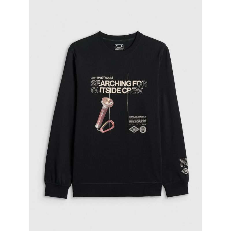 Men's longsleeve regular with print 4F
