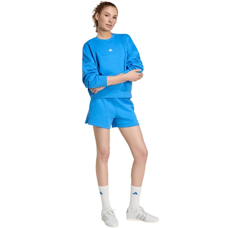adidas Essentials Small Logo Feelcozy Women's Sweatshirt Blue KC5280 2xs kapucnis pulóver