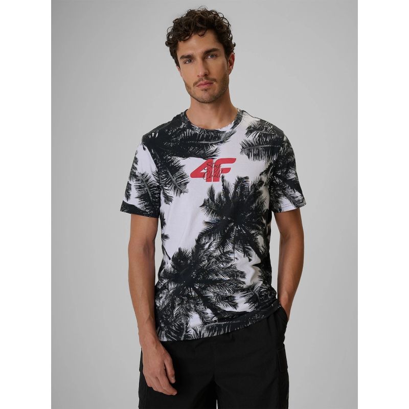 4F Men's regular printed T-shirt póló 4FRSS26TTSHM4302-20A