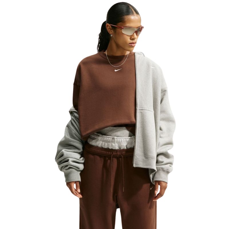 Nike Studio Fleece Women's Sweatshirt barna nadrág IM8082259