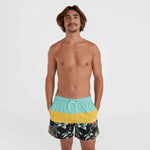 O'Neill Mix&Match Cali Block Swim 15'' sárga shorts, swimming shorts