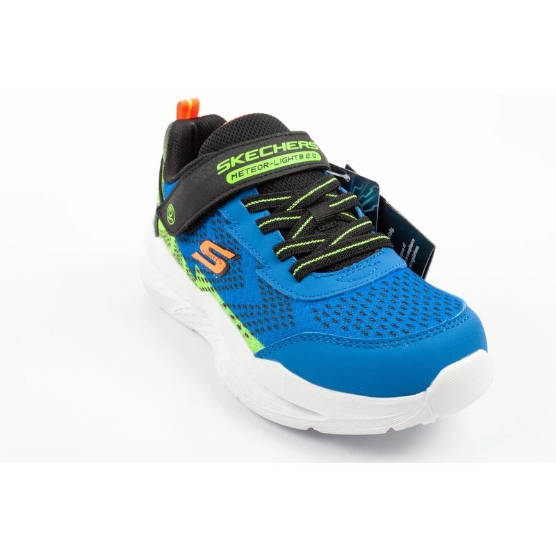 Skechers Meteor-Lights LED Children's Sports for Boys with Velcro utcai cipő 401490LC/BLBK