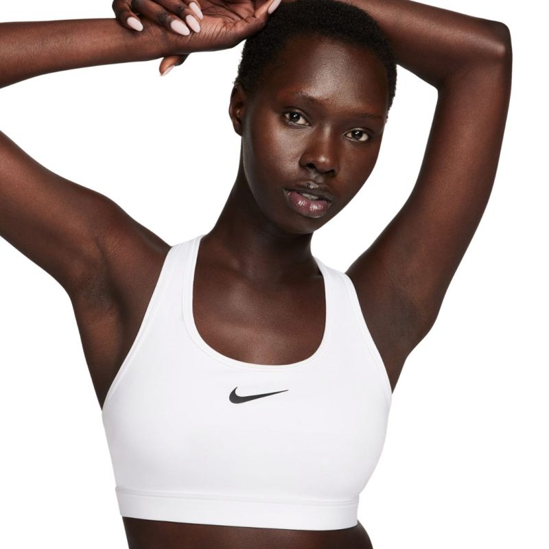 Nike Swoosh Medium Support Sports Bra 100 fehér sportmelltartó 154992XS
