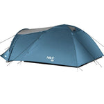 NILS CAMP trekker NC6012 camping tent blue-gray szürke hátizsák