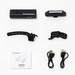 Wozinsky Front (400 lm) and Rear USB-C Bike Light Set - Black fekete készlet 304004-184365