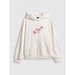 Women's loose sweatshirt with hood 4F