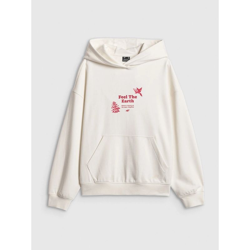 Women's loose sweatshirt with hood 4F