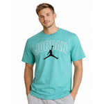 AIR Jordan Men's Brooklyn Arch Logo T-shirt Washed Teal - póló