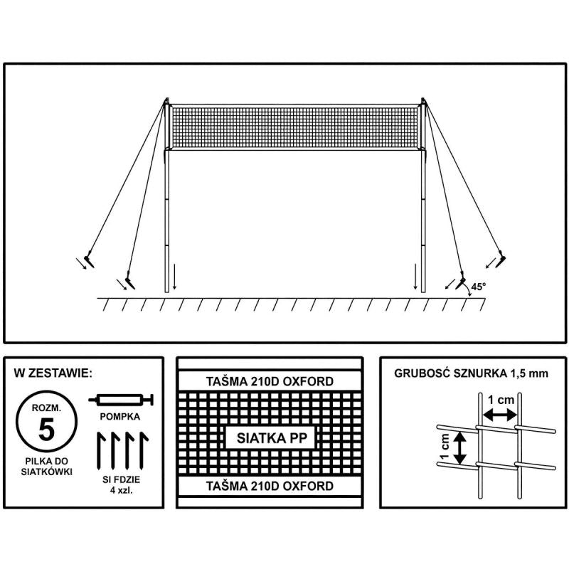 Enero VOLLEYBALL SET DELUXE 5IN1 sets