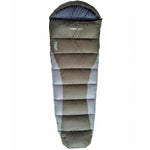 Enero Trip Green-Gray Tourist Sleeping Bag With Compression Camp szürke tourist equipment