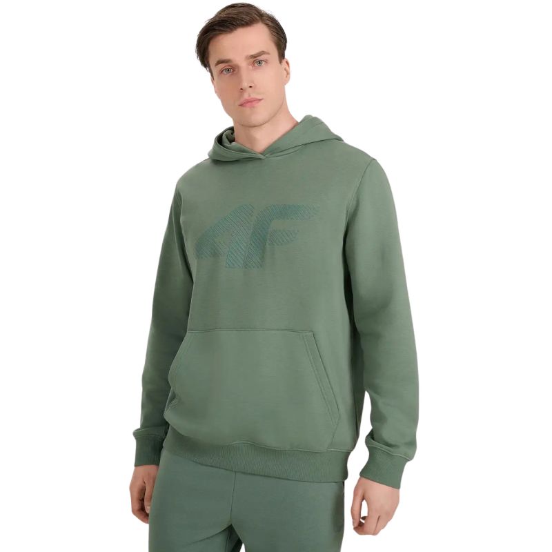 4f Men's sweatshirt M1980 green 4FWAW25TSWSM1980 41S General