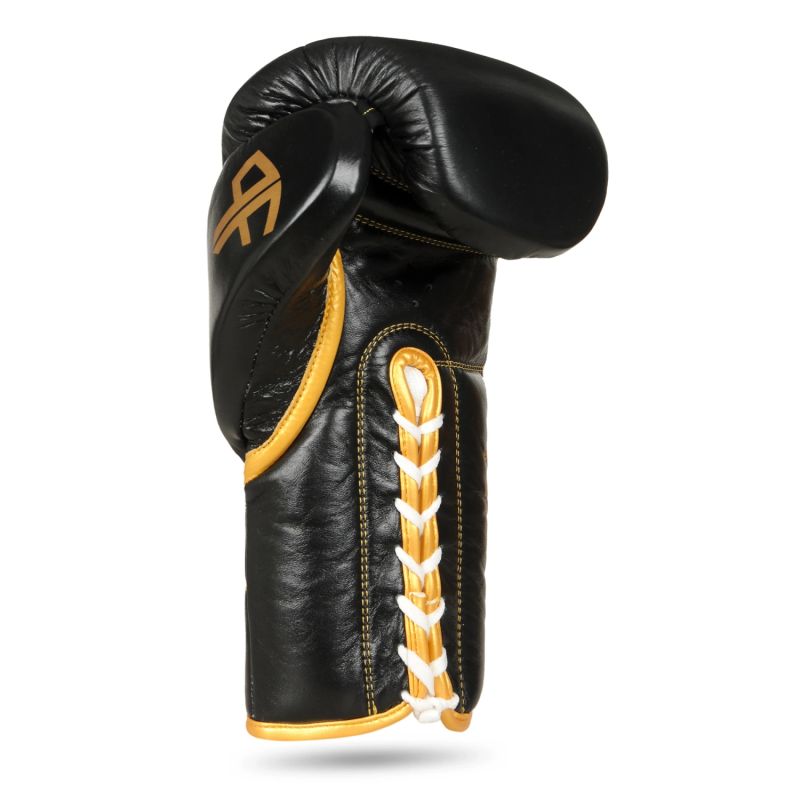 DBX Bushido ProFighter Gold - Legacy Series - Multi-Layer Boxing Gloves bordeaux - wiązane kesztyű