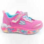 Skechers S Lights LED Children's Sports for Girls with Velcro cipő