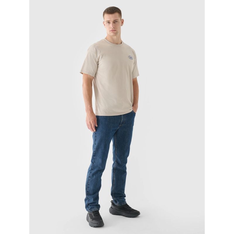 Men's oversized printed T-shirt 4F 4FRSS24TTSHM2535-83S póló