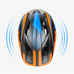 Rockbros TT- children's bicycle helmet with removable chinbar, size M - black and orange czarny || pomarańczowy \ m helmets, martial arts equipment