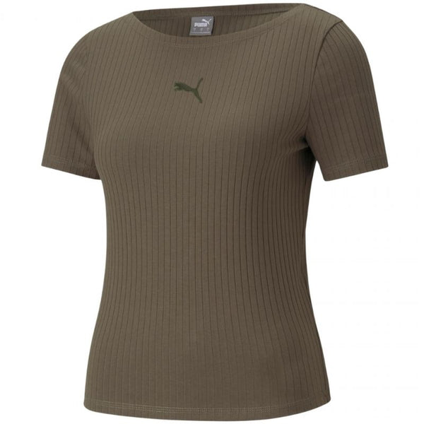Puma T-shirt Puma Her Ribbed Slim Tee Grape Leaf W 531917 44 Póló