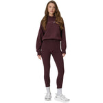 4F Women's sweatshirt F2175 dark 80S barna kapucnis pulóver 4FWSS26TSWSF217580S